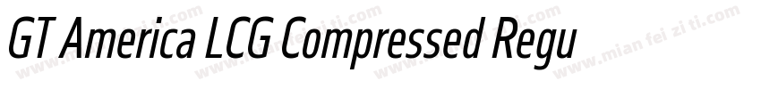 GT America LCG Compressed Regular字体转换